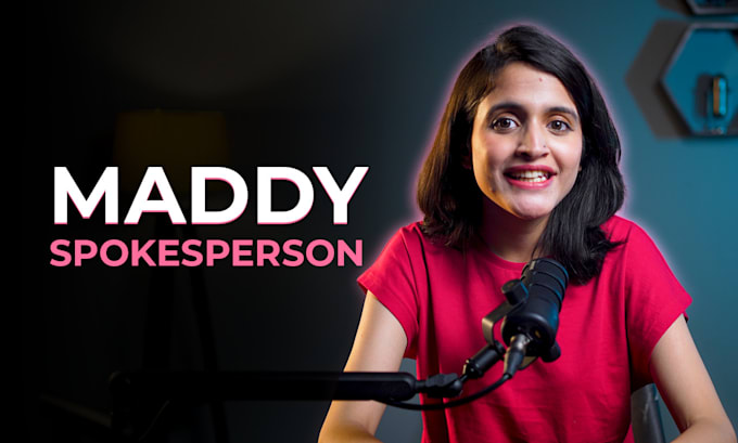 Gig Preview - Be your video female spokesperson creator