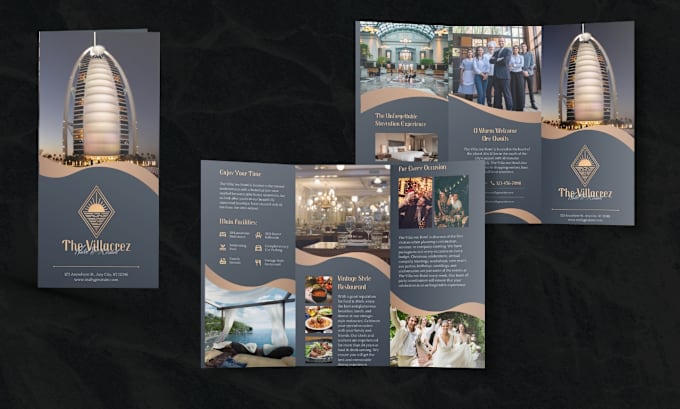 Gig Preview - Do custom brochure design bifold, trifold brochure design