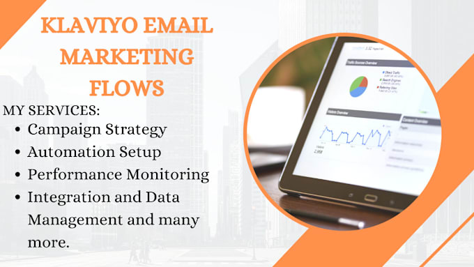 Gig Preview - Setup your email marketing flows in klaviyo