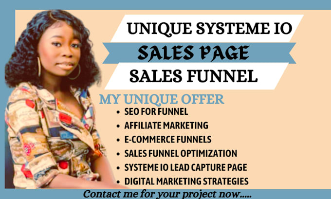 Gig Preview - Systeme io affiliate marketing, systeme io sales funnel, sales funnel