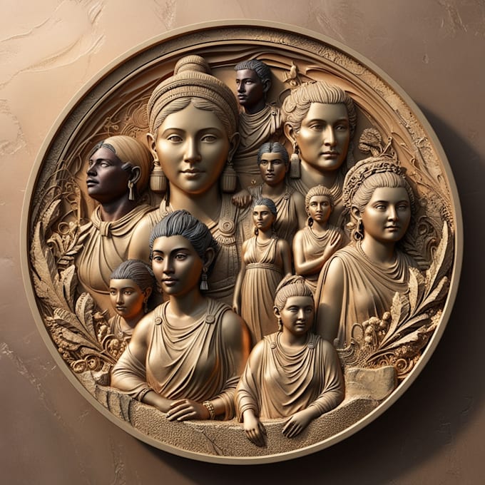 Gig Preview - Sculpt 3d bas relief 3d coin design 3d coin model 3d wood carve 3d engraving