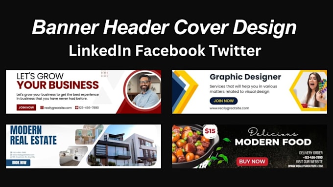 Bestseller - design linkedin, facebook, and twitter banner for you