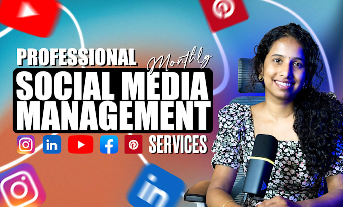 Gig Preview - Be your social media manager, marketing, monthly management