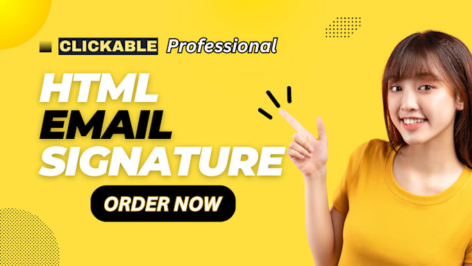 Gig Preview - Make clickable HTML email signatures or animated email signature