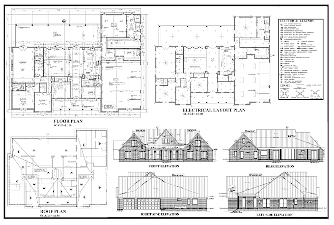 Gig Preview - Be your architect for house permit drawings, floor plan, blueprint in autocad