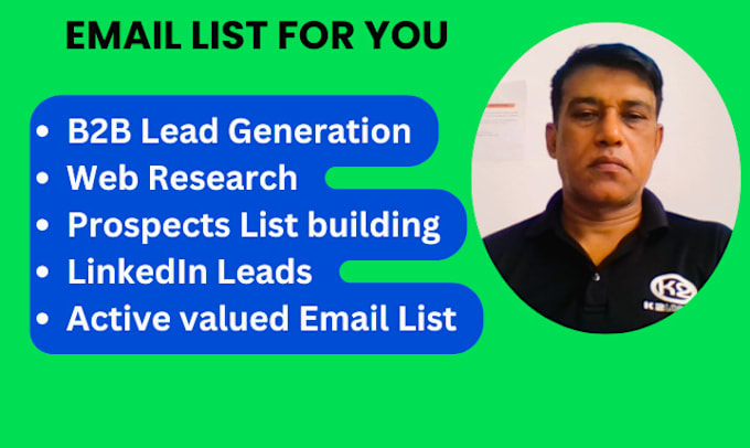 Gig Preview - Do all kinds of valued email list building