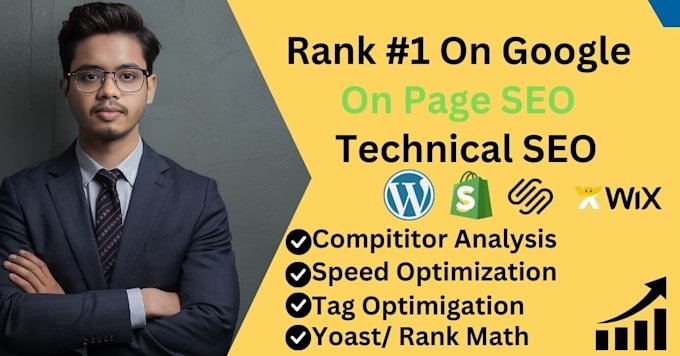 Gig Preview - Do complete on page SEO and technical optimization for your website