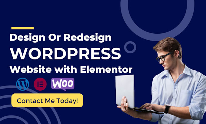 Gig Preview - Custom wordpress elementor page builder design for high converting websites