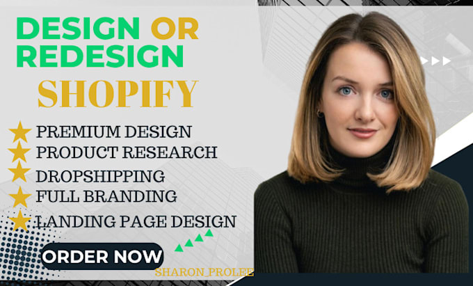 Gig Preview - Create shopify store design,ecommerce dropshipping store, shopify website design