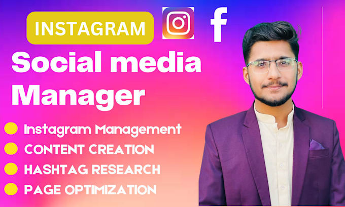 Gig Preview - Be your instagram social media manager and content creator