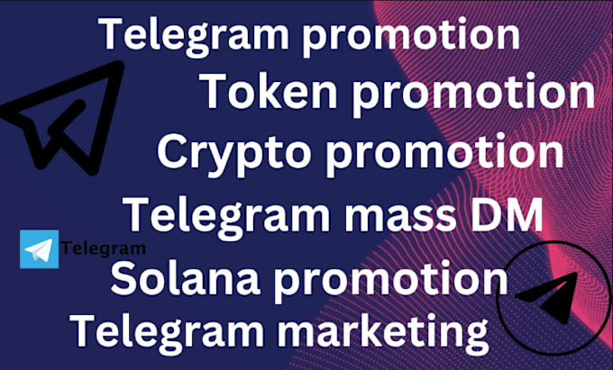 Gig Preview - Crypto telegram promotion, solana meme coin crypto meme coin promotion