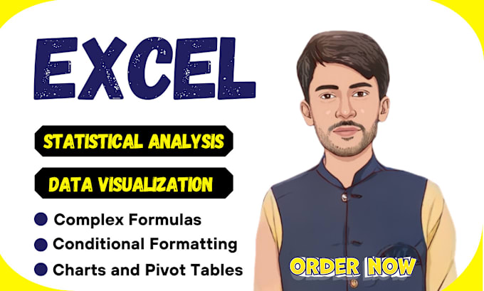 Gig Preview - Do excel data analysis, statistical data analysis and data visualization