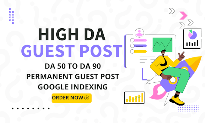 Gig Preview - Write and publish articles on high da guest posts with dofollow SEO backlinks