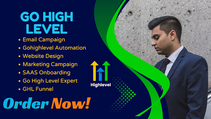 Gig Preview - Gohighlevel sales funnel, go high level expert, automation, landing page, ghl