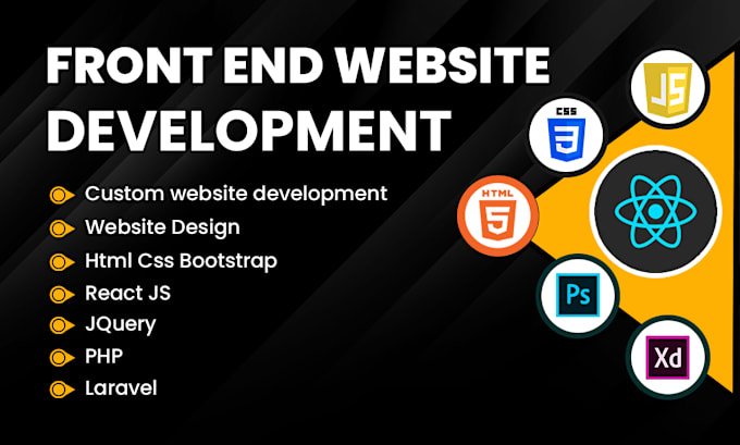 Gig Preview - Do front end web development using html, css, js, bootstrap