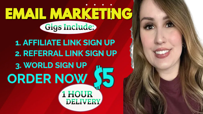 Gig Preview - Do affiliate link promotion affiliate link sign up affiliate link recruitment