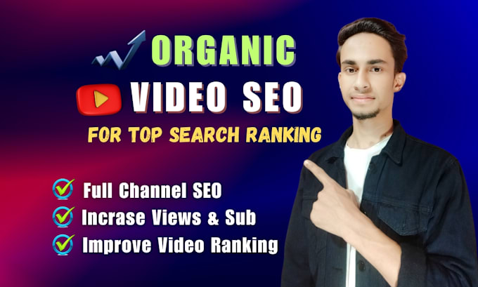 Gig Preview - Improve your youtube,rumble organic SEO for better ranking