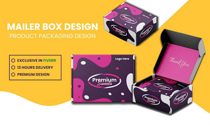 Gig Preview - Create mailer box, packaging design, subscription  box