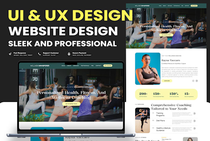 Gig Preview - Do custom website design and marketplace UI UX design