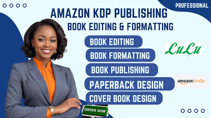 Gig Preview - Do amazon KDP book publishing, book formatting, paperback design