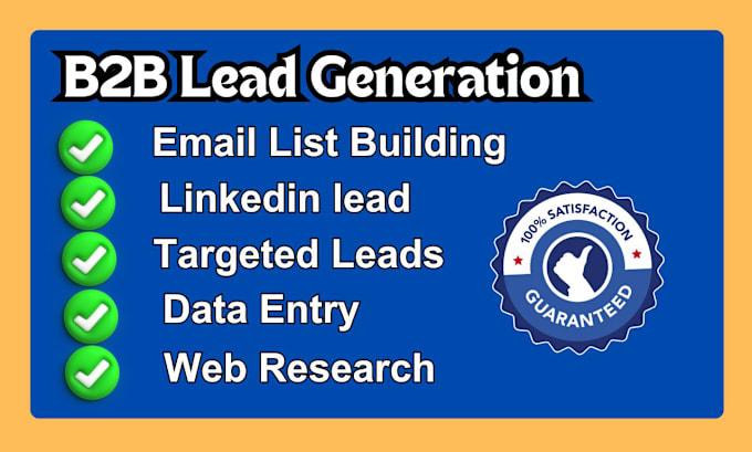 Gig Preview - Do targeted b2b lead generation work smoothly