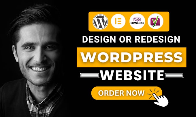 Gig Preview - Be a wordpress developer, or website builder to create wordpress website design