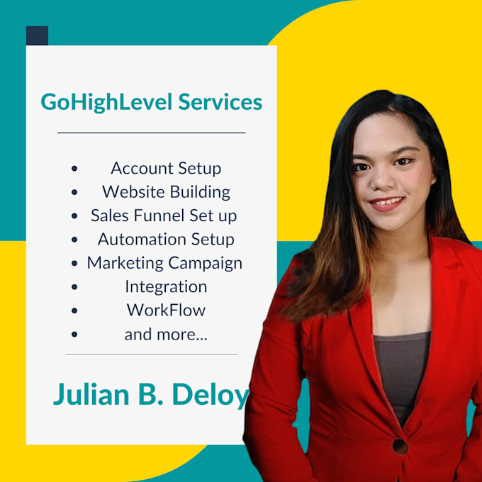 Gig Preview - Gohighlevel expert for website, sales funnel, marketing automation