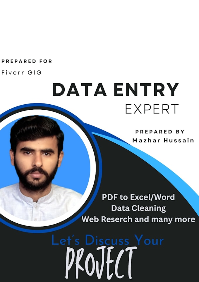 Gig Preview - Do data entry, convert PDF, jpeg, web scraping and more