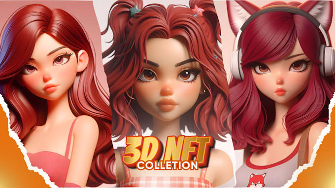 Gig Preview - Create unique 3d models for nft art collection high quality and realistic style