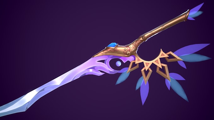 Gig Preview - Create a stylized 3d model of the weapon for the game