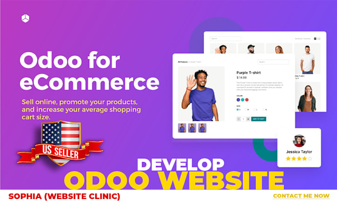 Gig Preview - Design or redesign odoo ecommerce website odoo website design odoo website