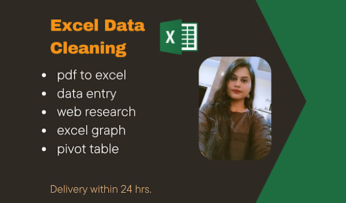 Bestseller - do excel data cleaning, data entry, pdf to excel, web research, pivot table