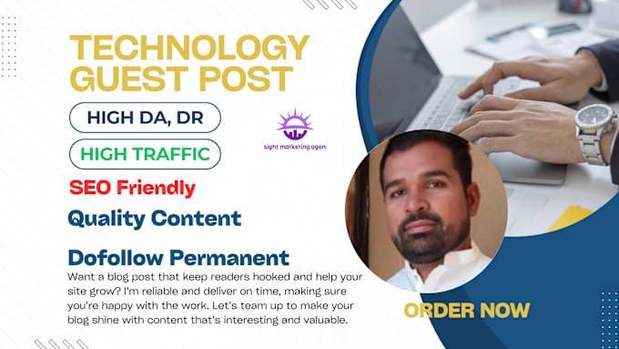 Gig Preview - Publish article on high da dr tech blog with authority backlink