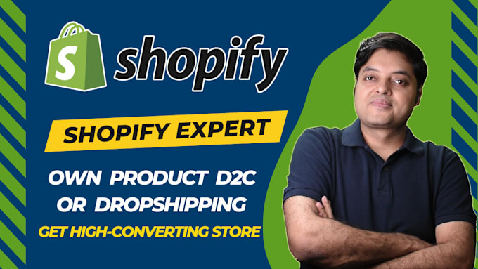 Gig Preview - Setup and customize shopify d2c brand store or shopify dropshipping website