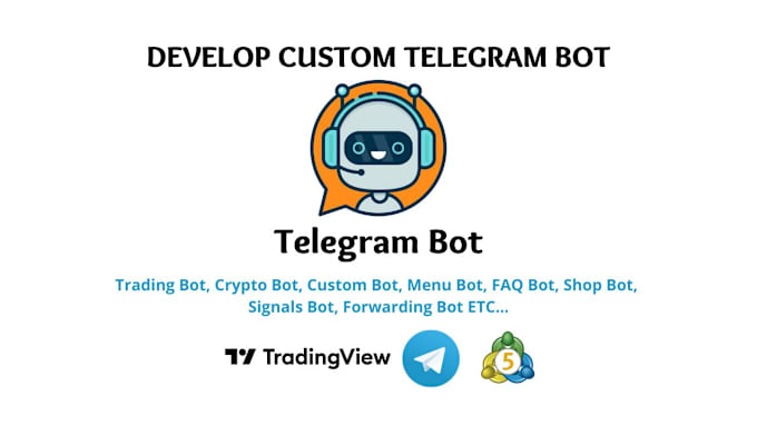 Gig Preview - Develop custom telegram bot using python, typescript, nodejs