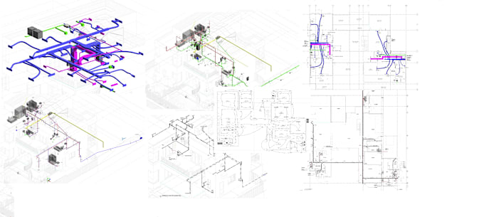 Gig Preview - Do electrical, hvac, plumbing, fire protection modelling and designing