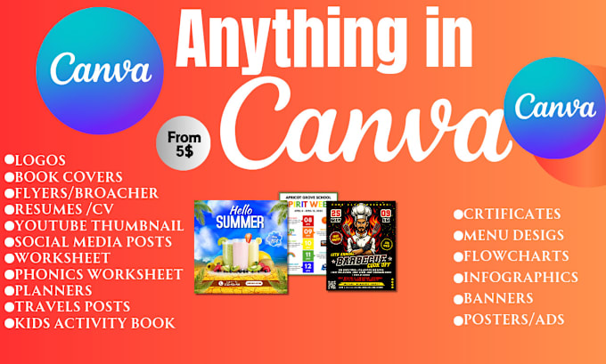 Gig Preview - Design anything in canva flyer,planner,logo, presentation, infographic in 24hr