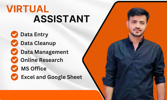 Gig Preview - Be your virtual assistant for data entry and online research