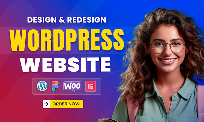 Gig Preview - Design, redesign, build, copy clone or revamp wordpress website development