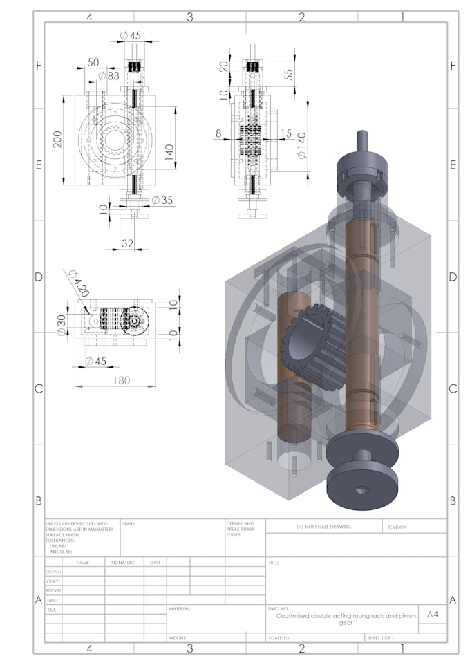 Gig Preview - Provide professional solidworks and autocad 2d drafting services