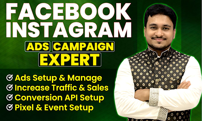 Gig Preview - Setup facebook and instagram premium ads campaign for grow business