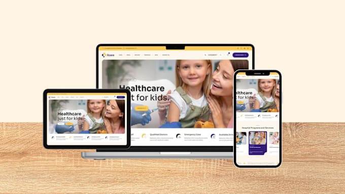 Gig Preview - Design medical, healthcare, dental, clinic, home care website