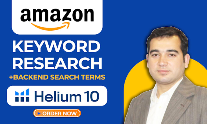 Gig Preview - Do amazon keyword research using helium 10