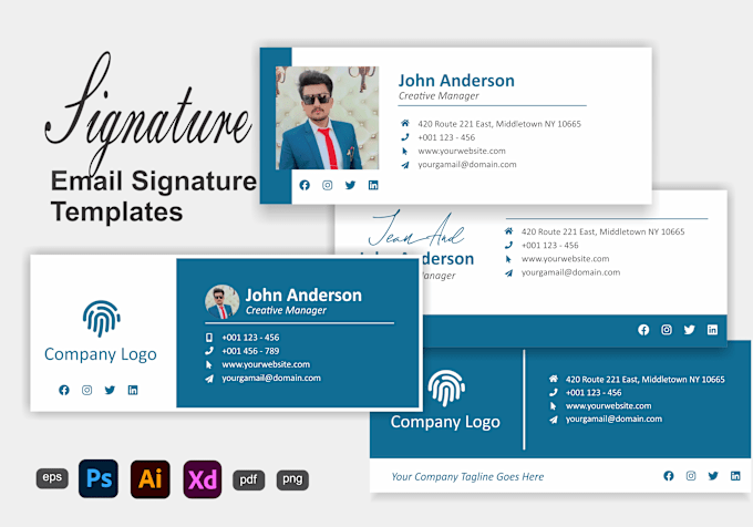 Gig Preview - Create html email signature, clickable html email signature for mac,outlook