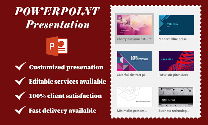 Gig Preview - Provide powerpoint presentation and editing services