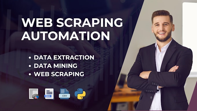 Gig Preview - Do python web scraping, data scraping, data mining