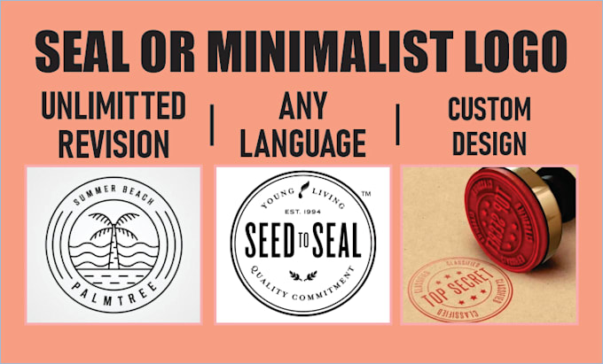 Gig Preview - Design seal circle or minimalist logo in 24 hours