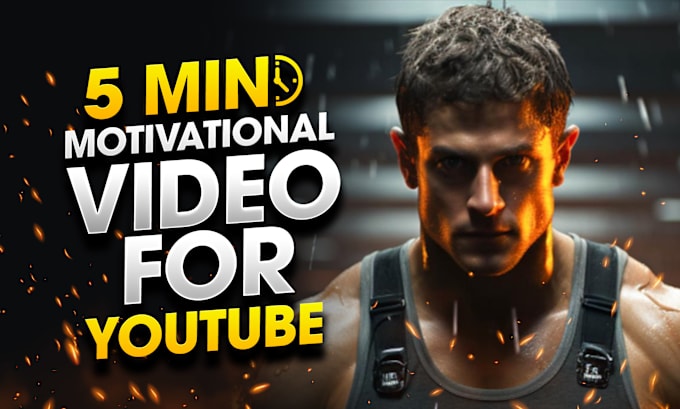 Gig Preview - Create professional motivational videos for youtube with free thumbnail