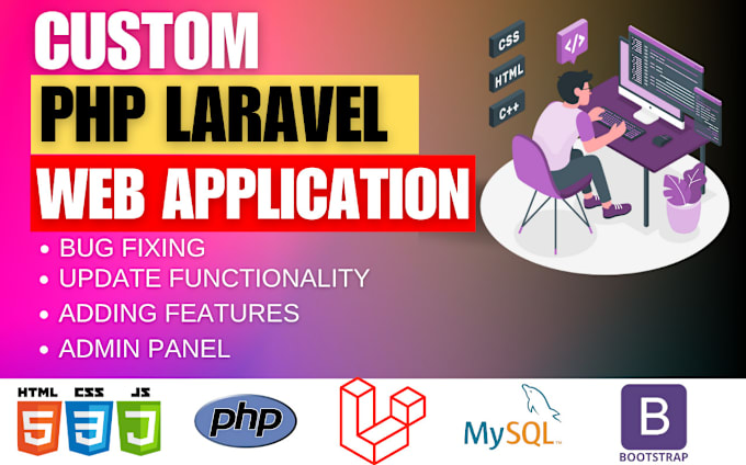 Gig Preview - Be your PHP laravel developer and develop custom PHP laravel website, PHP mysql