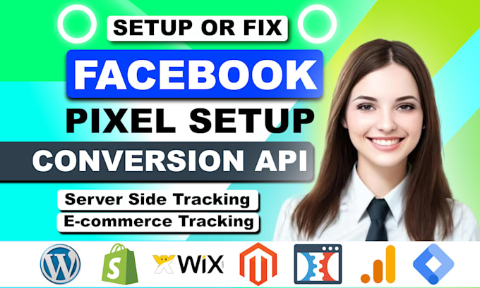 Gig Preview - Setup facebook pixel conversion API, meta pixel and server side tracking by GTM